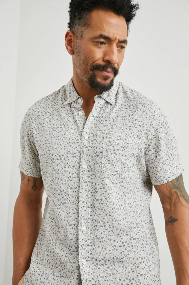 Shirts Men Rails Carson Shirt Spring Blossom Parchment