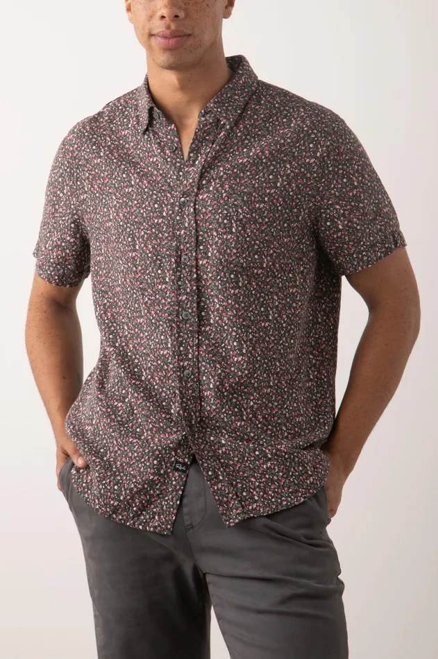 Shirts Men Rails Carson Shirt Spring Blossom Shadow Red