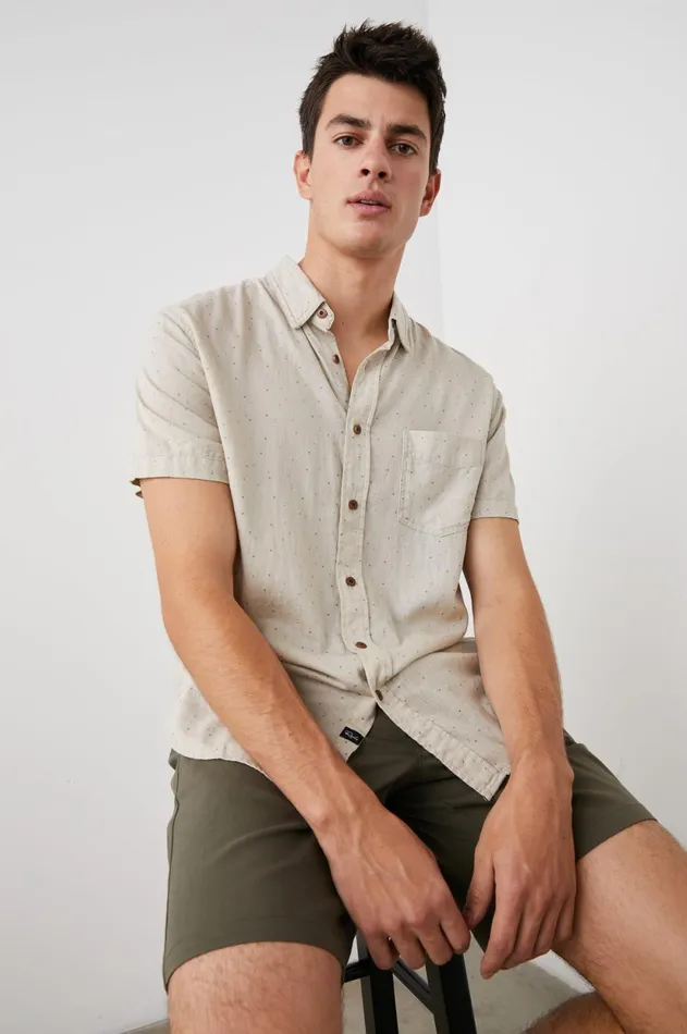 Shirts Men Rails Carson Shirt Triangle Geo Retro Paper