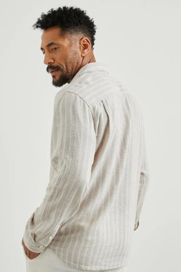 Shirts Men Rails Connor Shirt Ghurka White Pinstripe