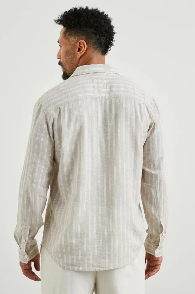 Shirts Men Rails Connor Shirt Ghurka White Pinstripe