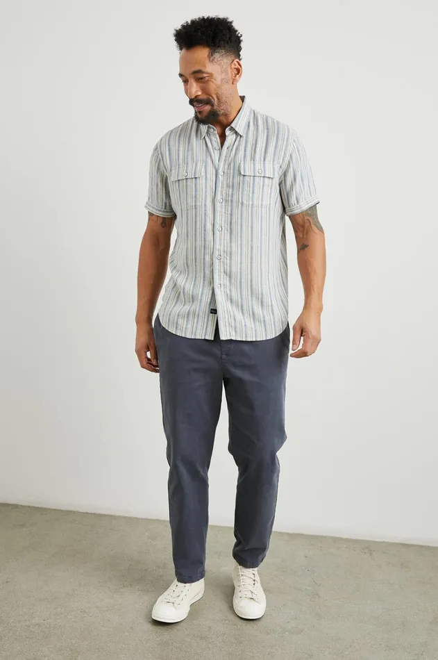 Shirts Men Rails Donnie Shirt Blue Cap Range