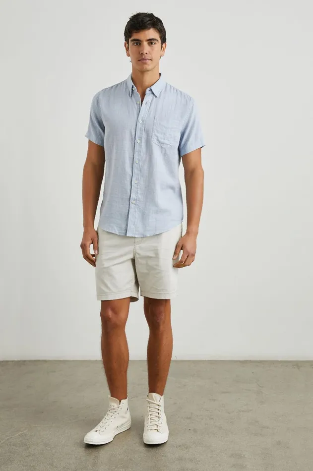 Shirts Men Rails Fairfax Shirt Blue Melange