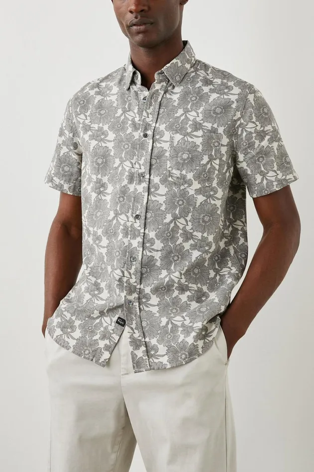 Shirts Men Rails Fairfax Shirt Dappled Petal Monochrome