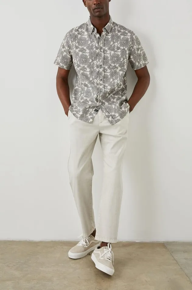 Shirts Men Rails Fairfax Shirt Dappled Petal Monochrome