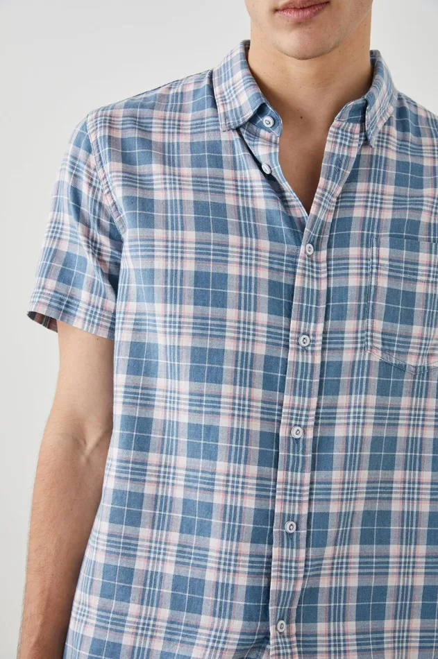 Shirts Men Rails Fairfax Shirt Mediterranean Melon Melange