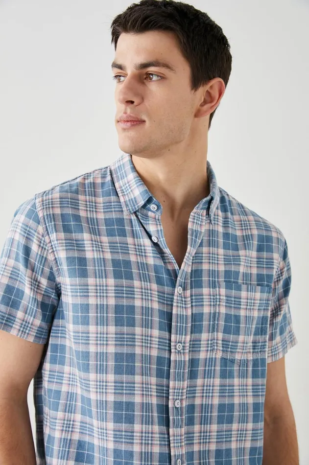 Shirts Men Rails Fairfax Shirt Mediterranean Melon Melange