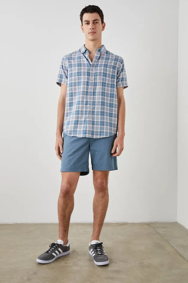 Shirts Men Rails Fairfax Shirt Mediterranean Melon Melange