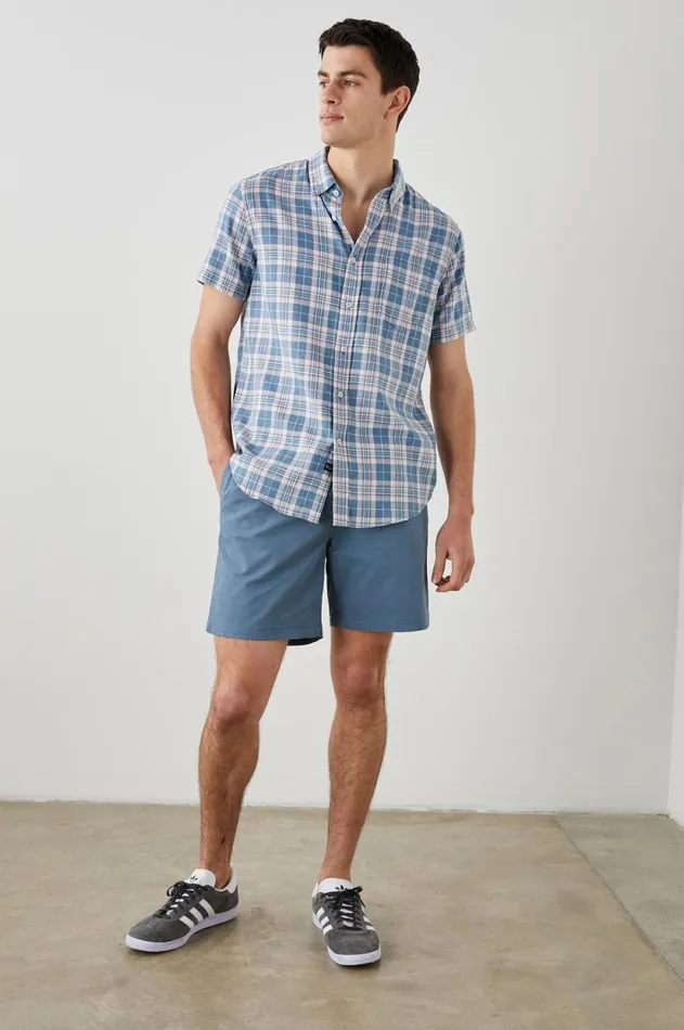 Shirts Men Rails Fairfax Shirt Mediterranean Melon Melange