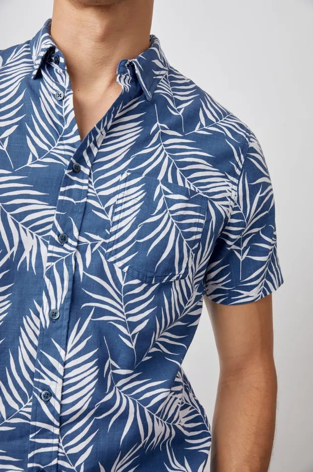 Shirts Men Rails Fairfax Shirt Palm Shadow Navy
