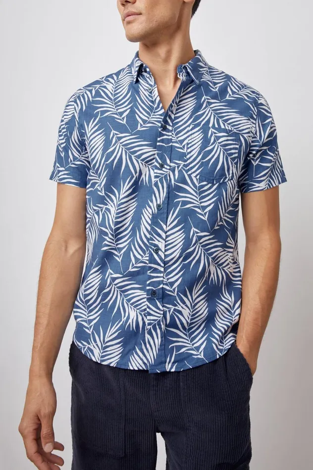 Shirts Men Rails Fairfax Shirt Palm Shadow Navy