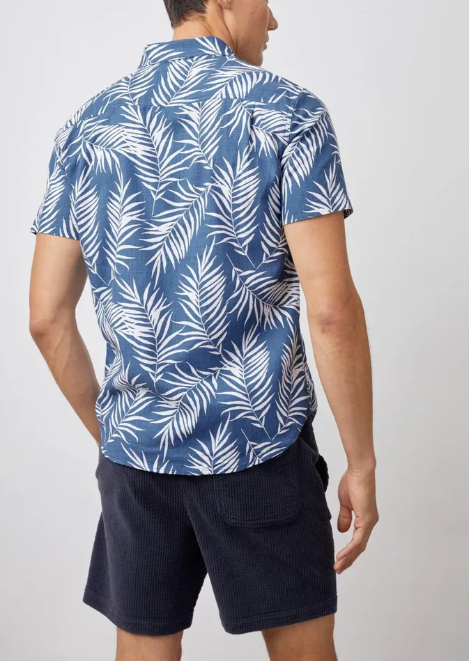 Shirts Men Rails Fairfax Shirt Palm Shadow Navy