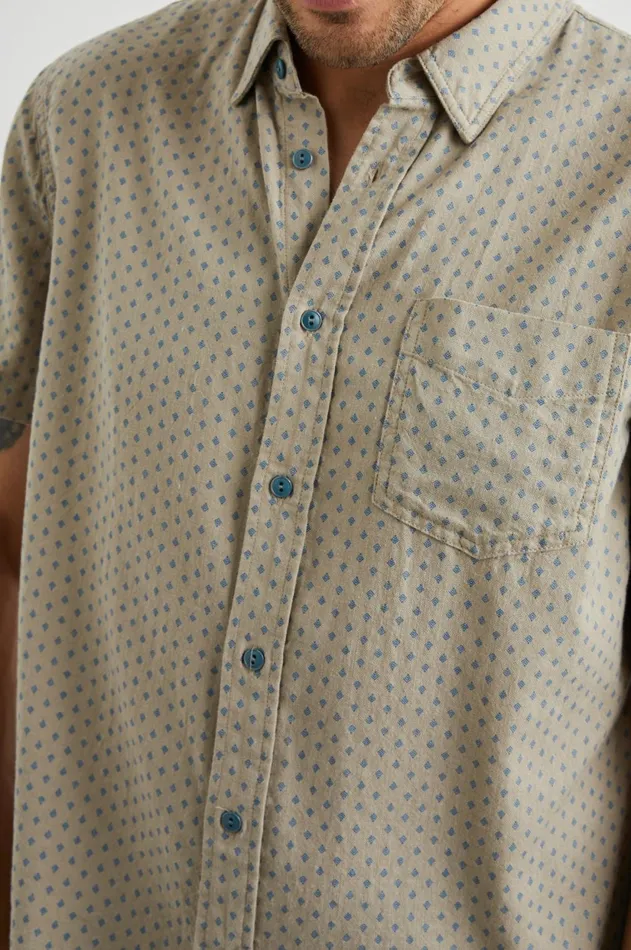 Shirts Men Rails Fairfax Shirt Polygon Micro Quinoa