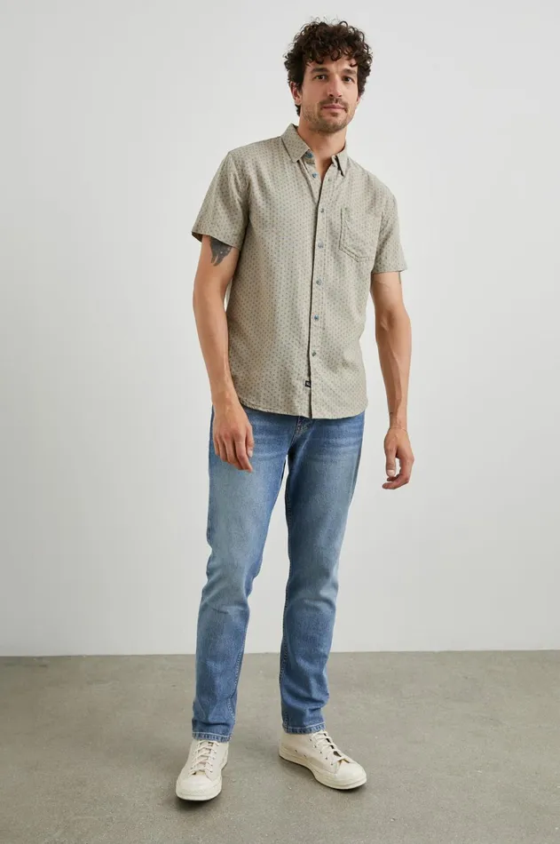 Shirts Men Rails Fairfax Shirt Polygon Micro Quinoa