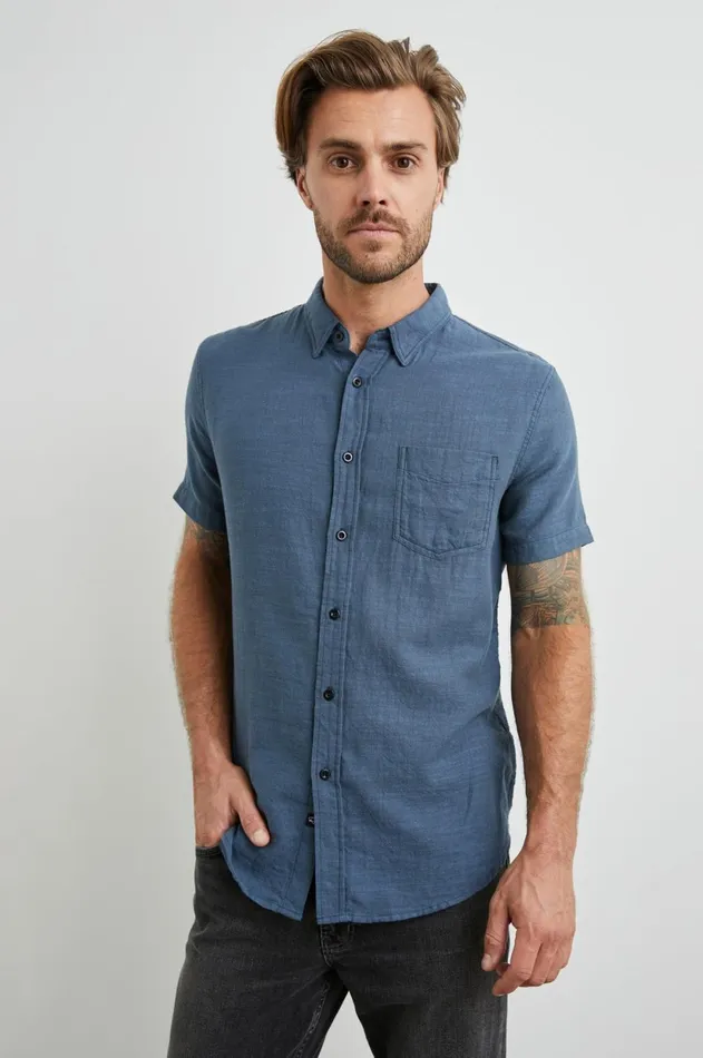 Shirts Men Rails Fairfax Shirt Sea Blue
