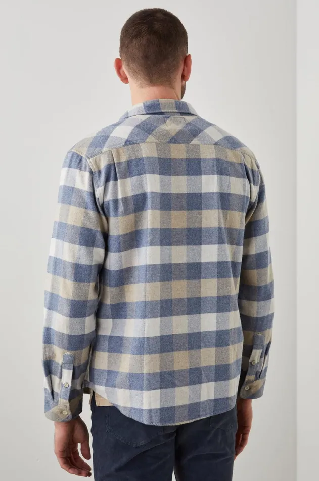 Shirts Men Rails Forrest Shirt Mist Birch Oat Heather