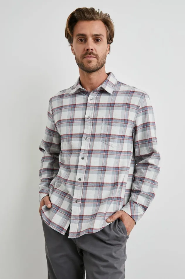 Shirts Men Rails Forrest Shirt Moab Sky Melange