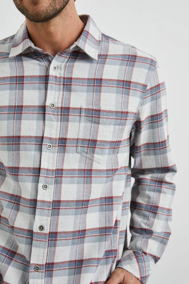 Shirts Men Rails Forrest Shirt Moab Sky Melange