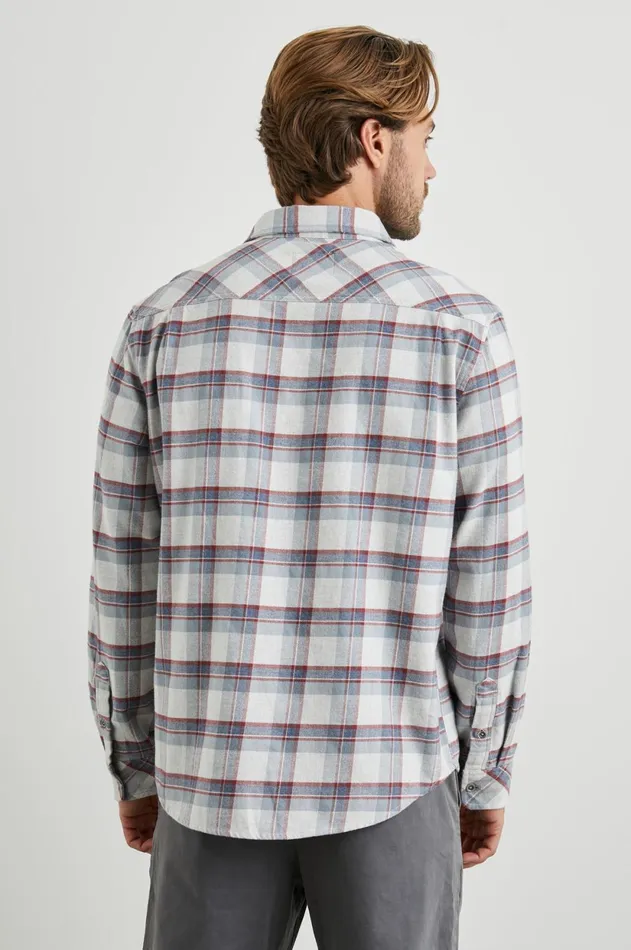 Shirts Men Rails Forrest Shirt Moab Sky Melange
