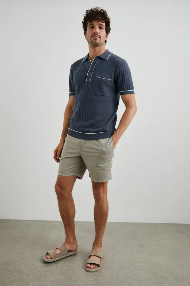 Shirts Men Rails Hardy Polo Shirt Faded Navy