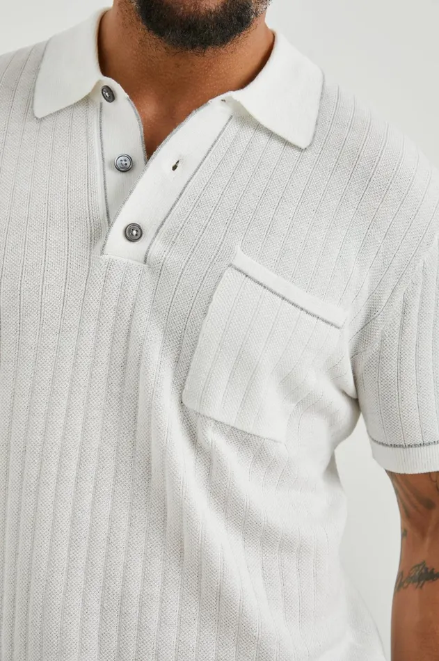Shirts Men Rails Hardy Polo Shirt White