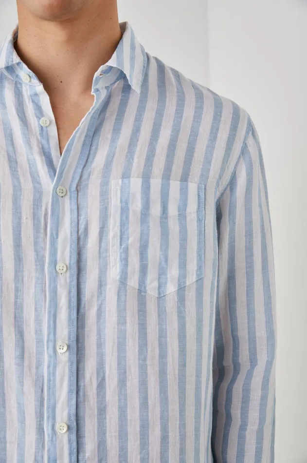 Shirts Men Rails Havana Shirt Athena White Stripe