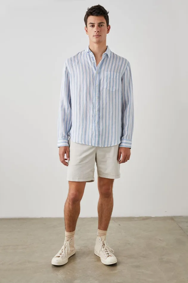 Shirts Men Rails Havana Shirt Athena White Stripe