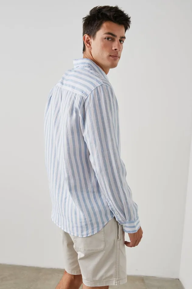 Shirts Men Rails Havana Shirt Athena White Stripe