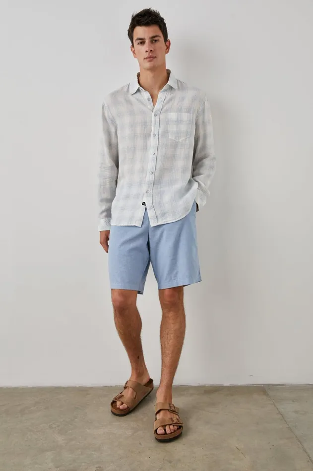 Shirts Men Rails Havana Shirt Halo Turquoise Taffy