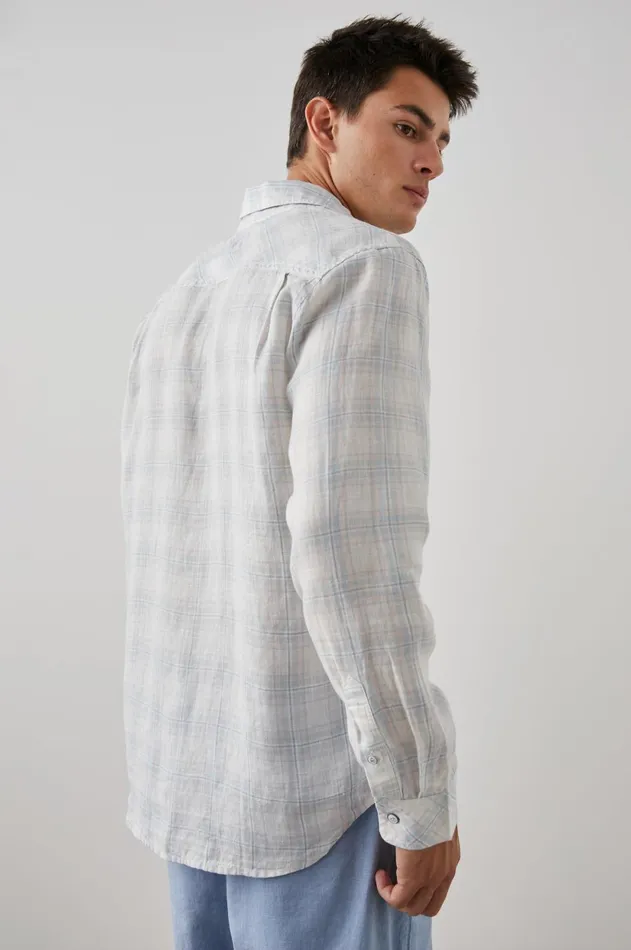 Shirts Men Rails Havana Shirt Halo Turquoise Taffy