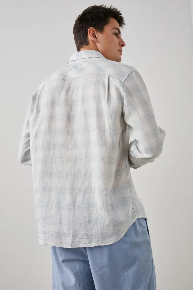 Shirts Men Rails Havana Shirt Halo Turquoise Taffy