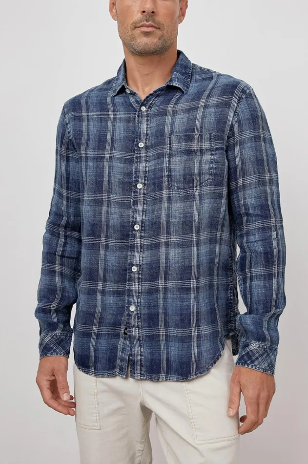 Shirts Men Rails Havana Shirt Indigo Shadow