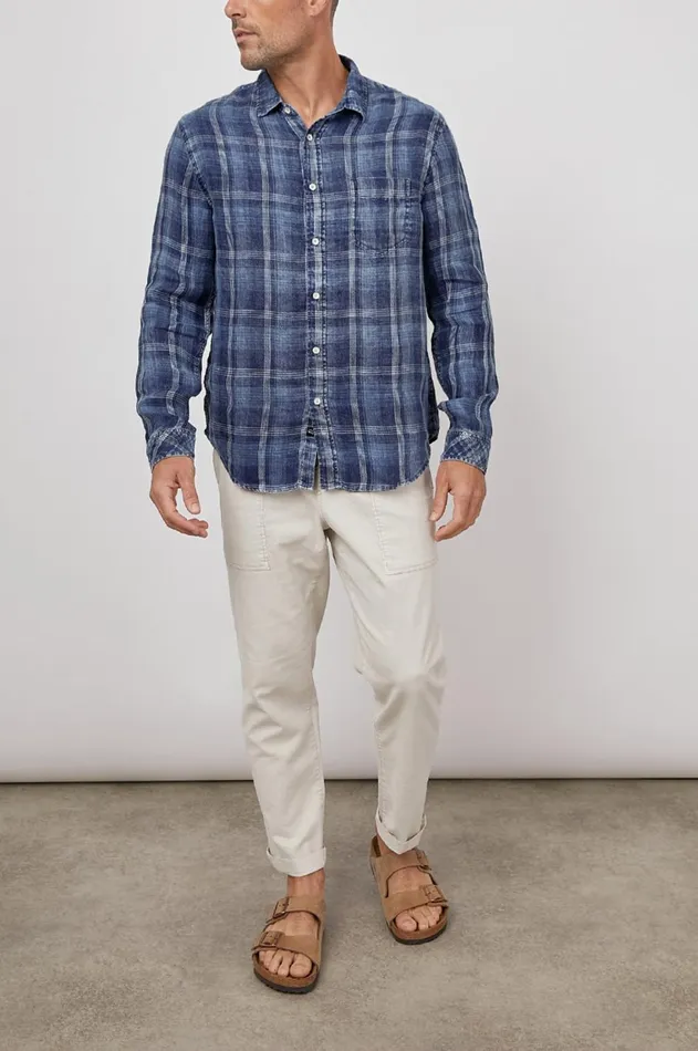Shirts Men Rails Havana Shirt Indigo Shadow
