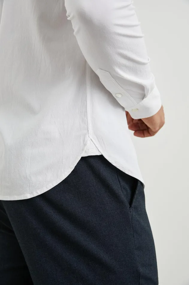 Shirts Men Rails Kendrick Shirt Pearl White
