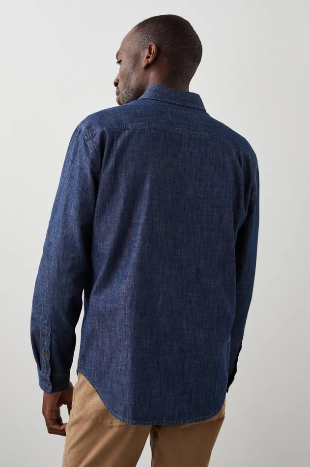 Shirts Men Rails Kenji Shirt Dark Wash Indigo