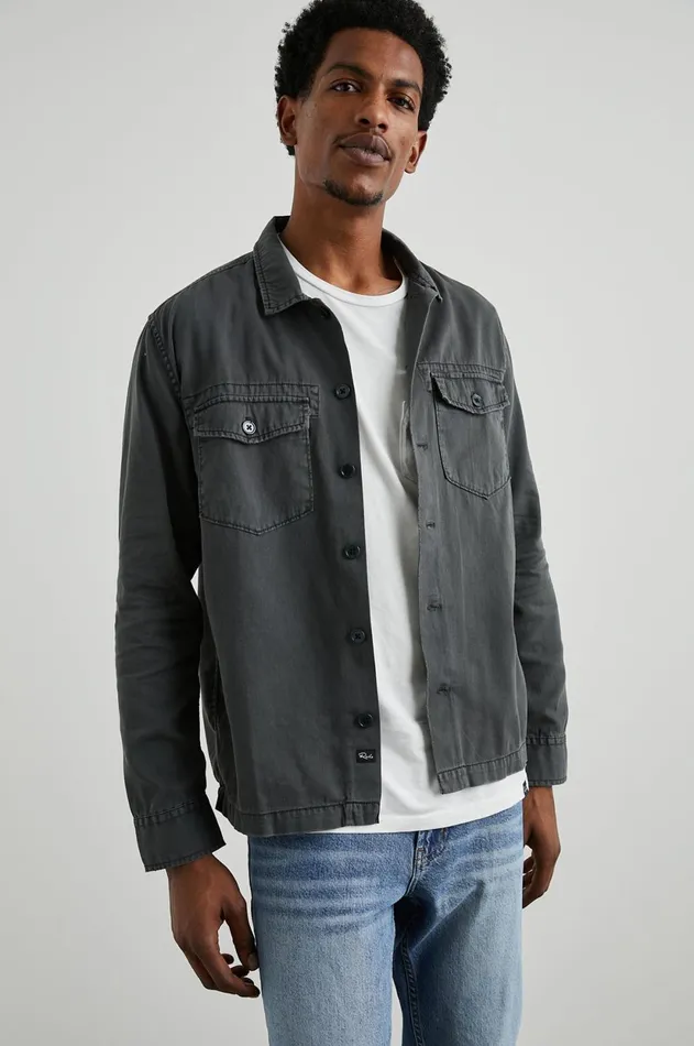 Shirts Men Rails Kerouac Shirt Jacket Charcoal