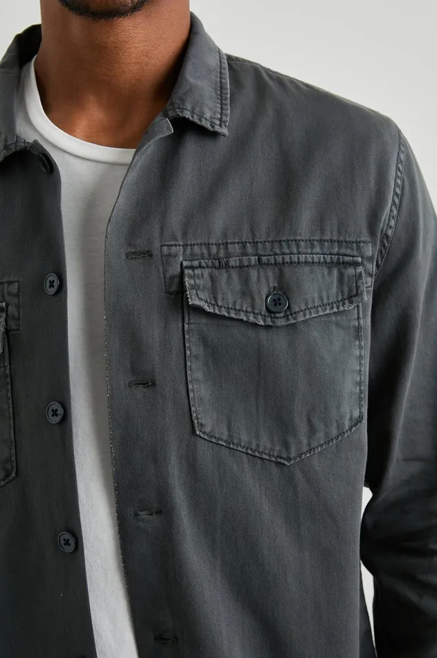 Shirts Men Rails Kerouac Shirt Jacket Charcoal