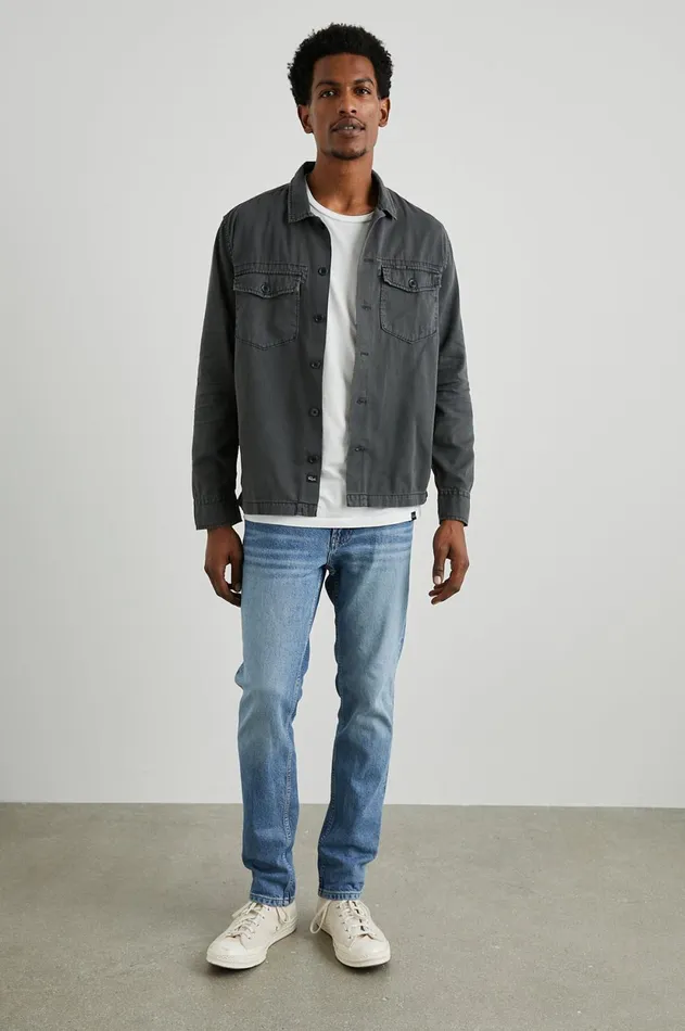 Shirts Men Rails Kerouac Shirt Jacket Charcoal