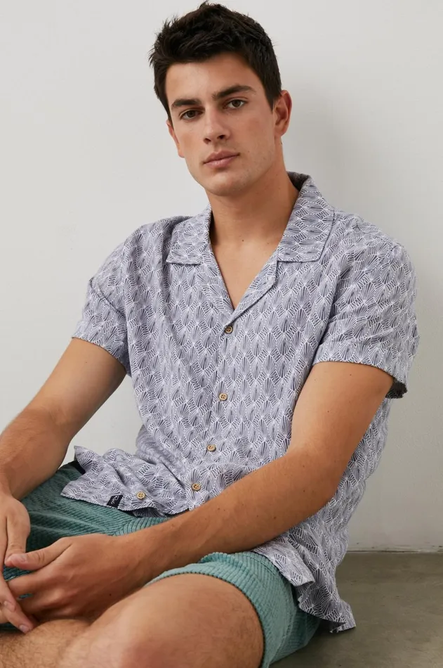 Shirts Men Rails Lanai Shirt Tin Stamp Seatia White
