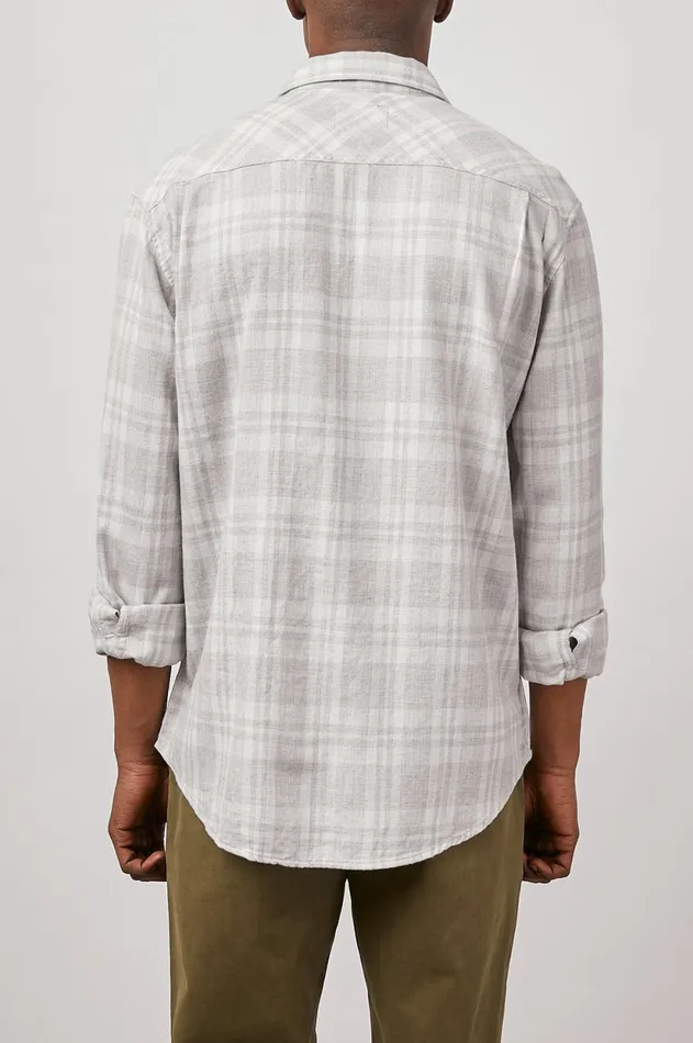 Shirts Men Rails Lennox Shirt Aluminum Melange