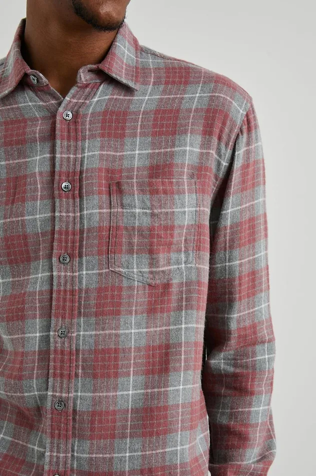 Shirts Men Rails Lennox Shirt Barn Steel Dove