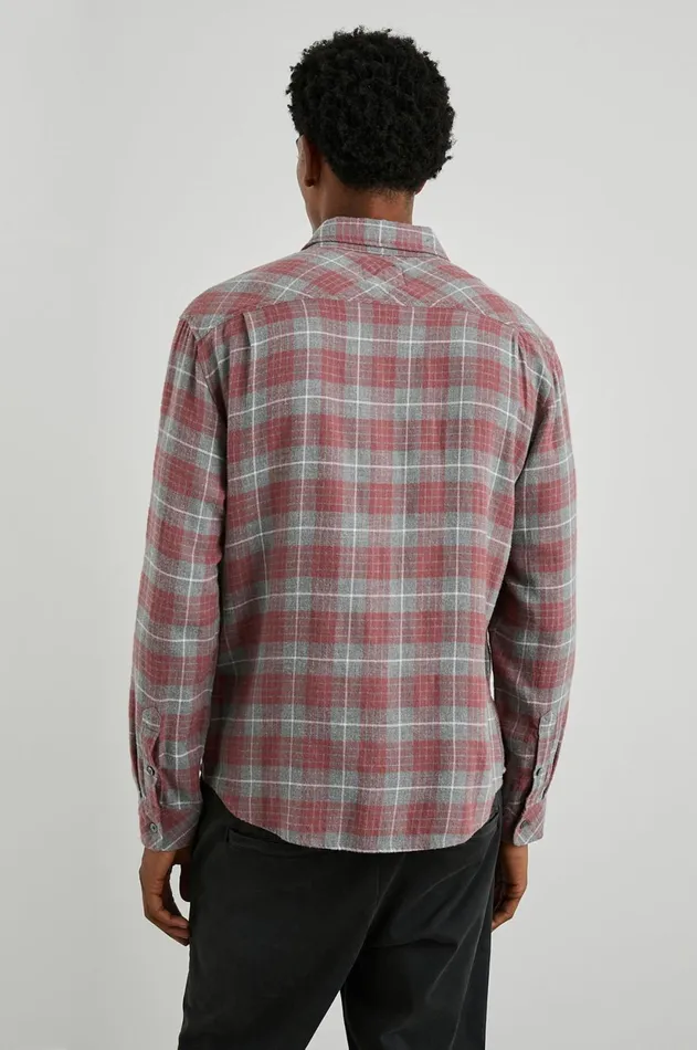Shirts Men Rails Lennox Shirt Barn Steel Dove