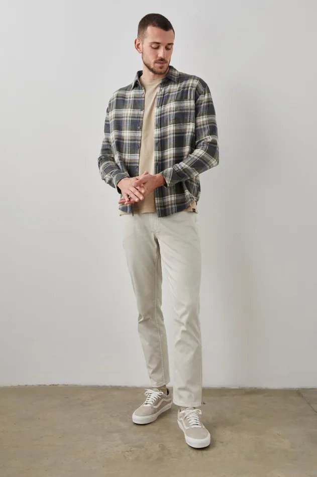 Shirts Men Rails Lennox Shirt Blue Moss Lodge