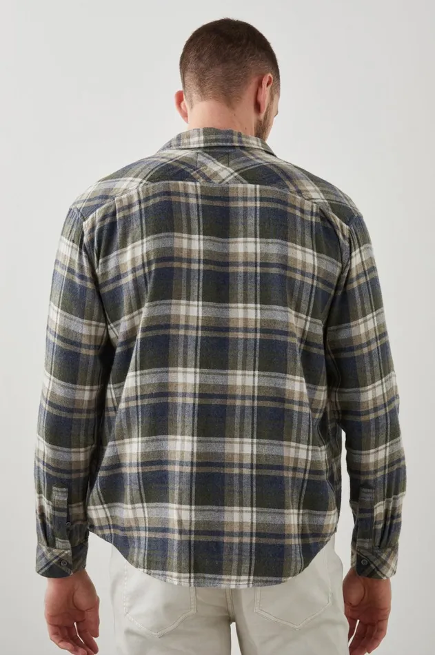Shirts Men Rails Lennox Shirt Blue Moss Lodge
