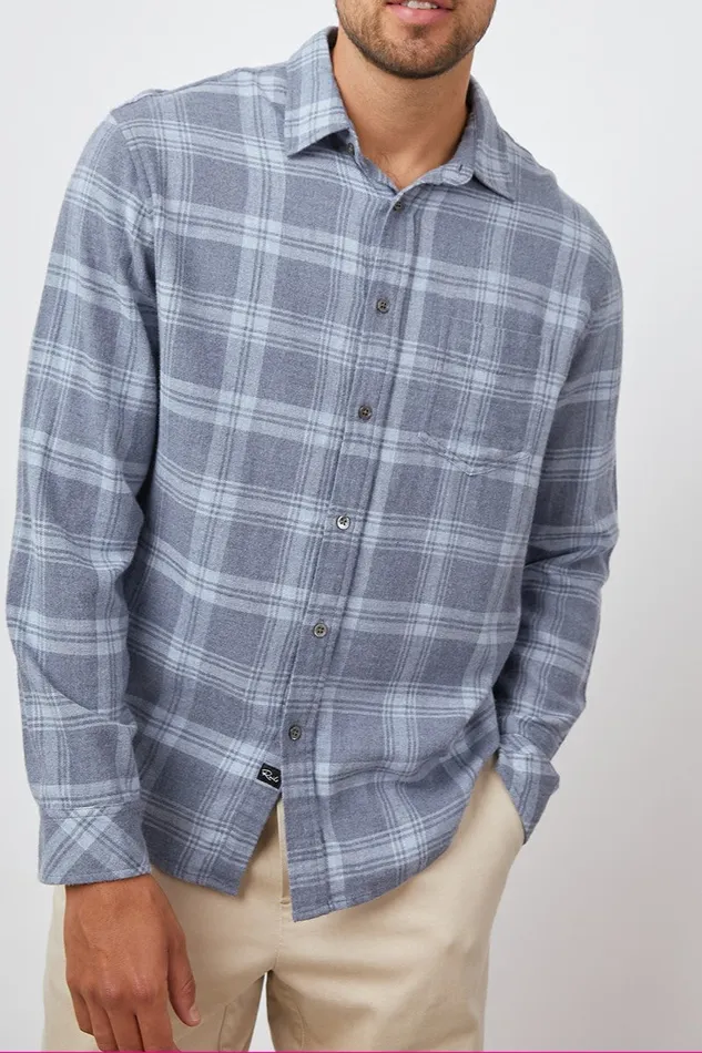 Shirts Men Rails Lennox Shirt Concrete Dust