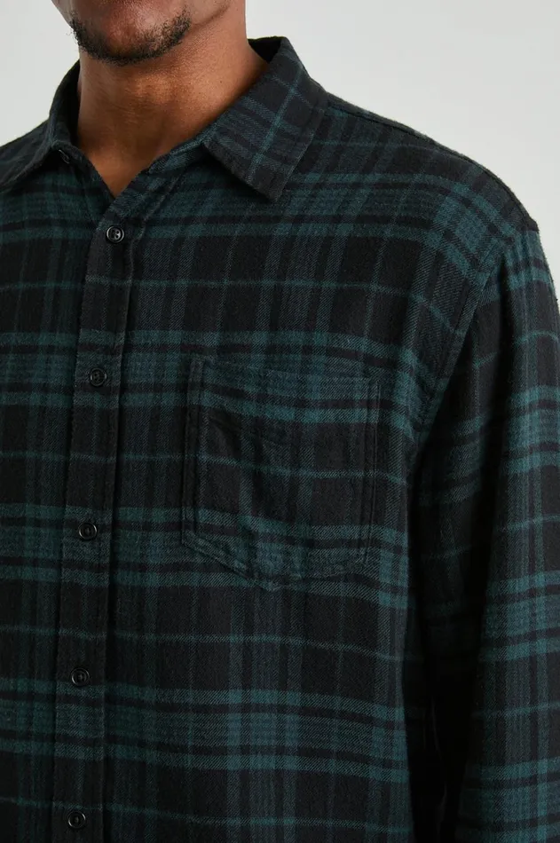 Shirts Men Rails Lennox Shirt Emerald Shadow