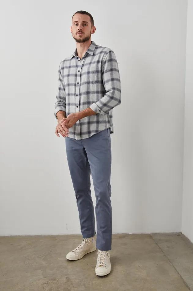 Shirts Men Rails Lennox Shirt Metallic Storm Heather