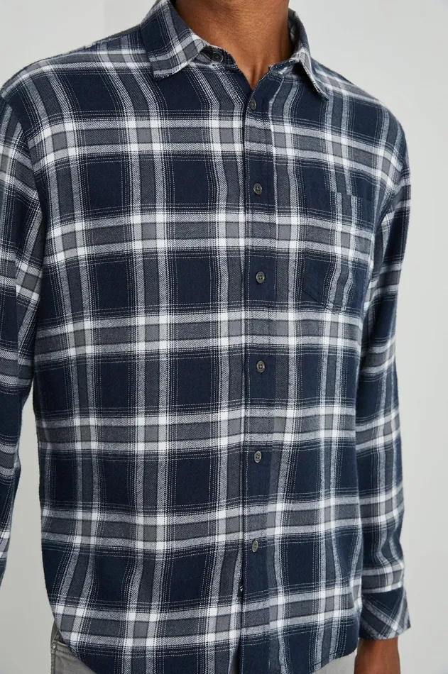 Shirts Men Rails Lennox Shirt Navy Cove