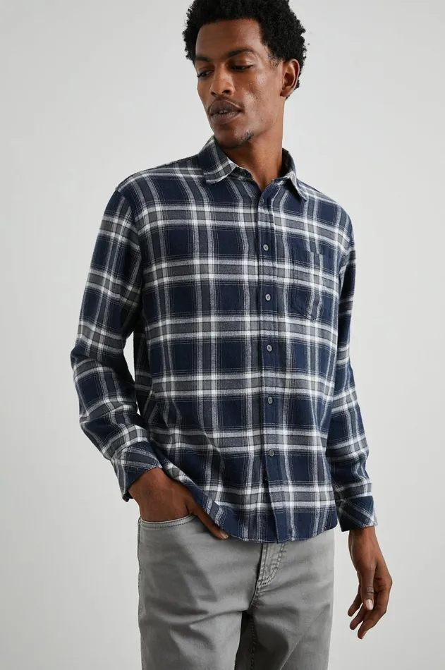 Shirts Men Rails Lennox Shirt Navy Cove