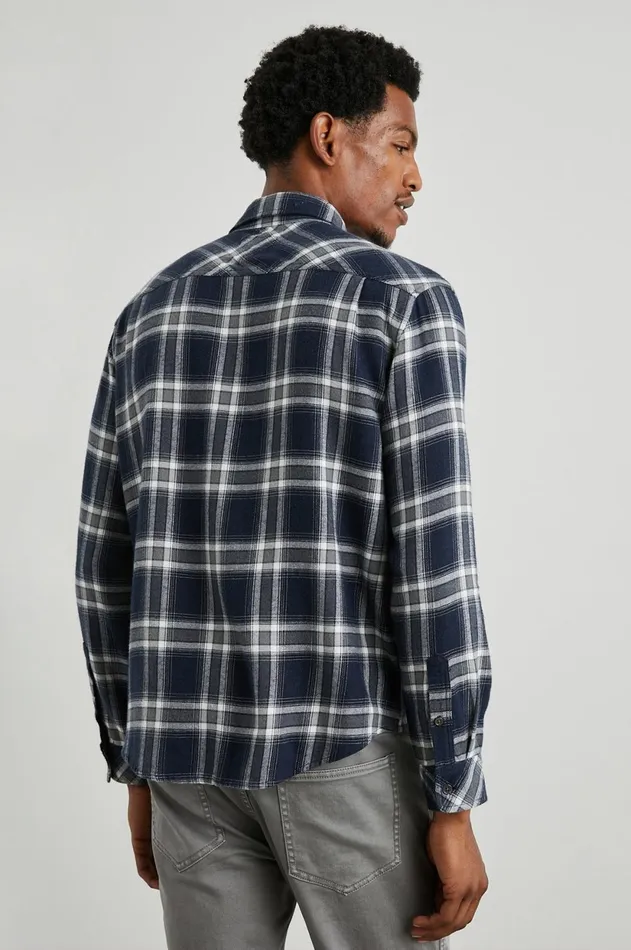 Shirts Men Rails Lennox Shirt Navy Cove